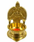 Premium Brass Lakshmi Diya – Divine Goddess Lakshmi Oil Lamp